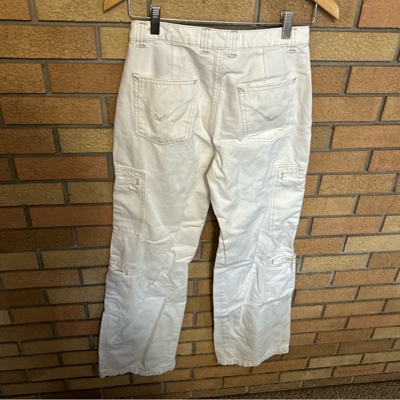 RTR HUDSON High-Rise Welt Pocket Cargo Wide Leg Jean White/Cream Women’s Size 25 - Picture 6 of 9